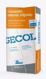 Cemento de fraguado rápido de Gecol. Saco 18 kg